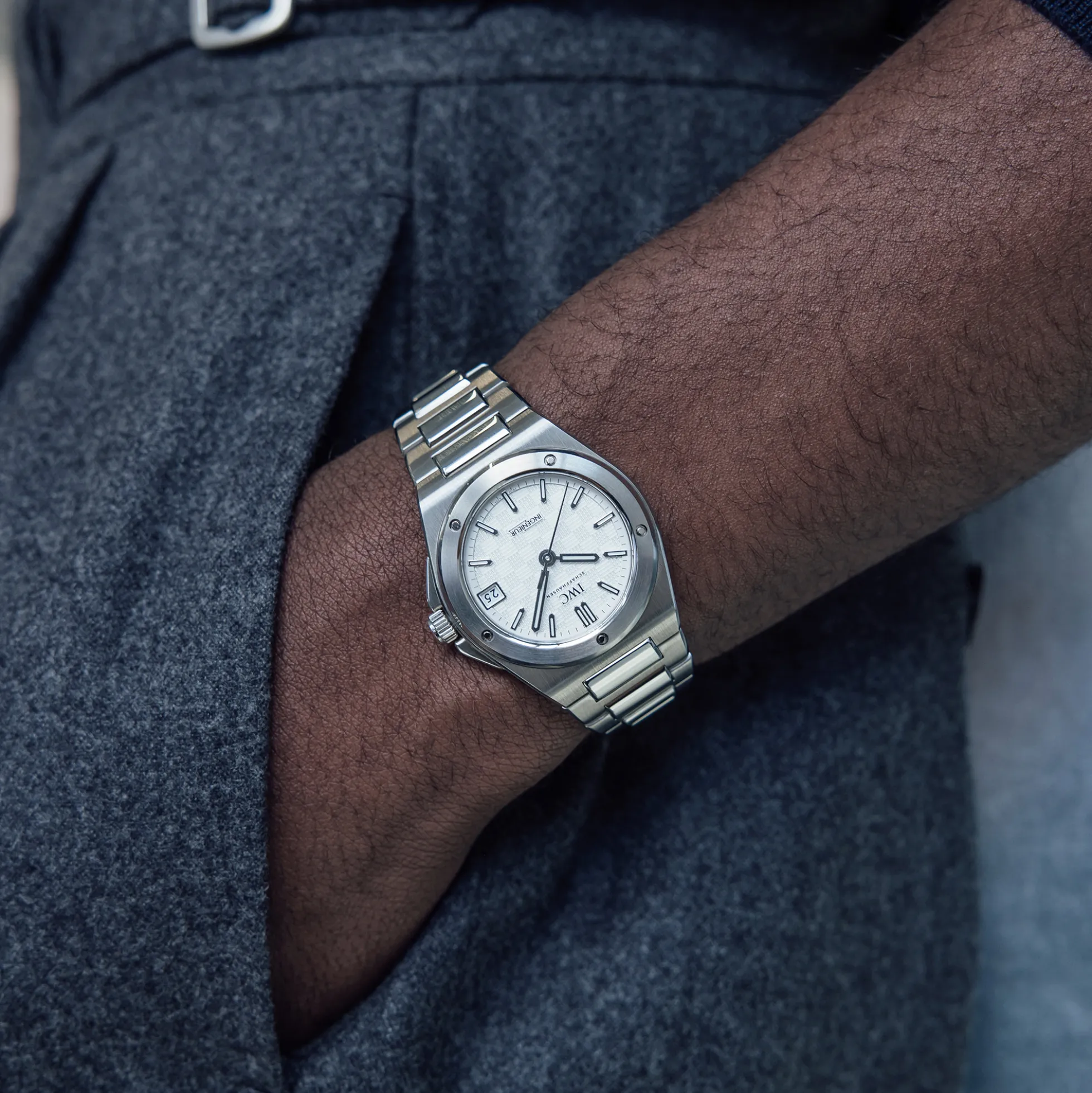 IWC Ingenieur Automatic 35 Silver Dial Watch, 35.1mm