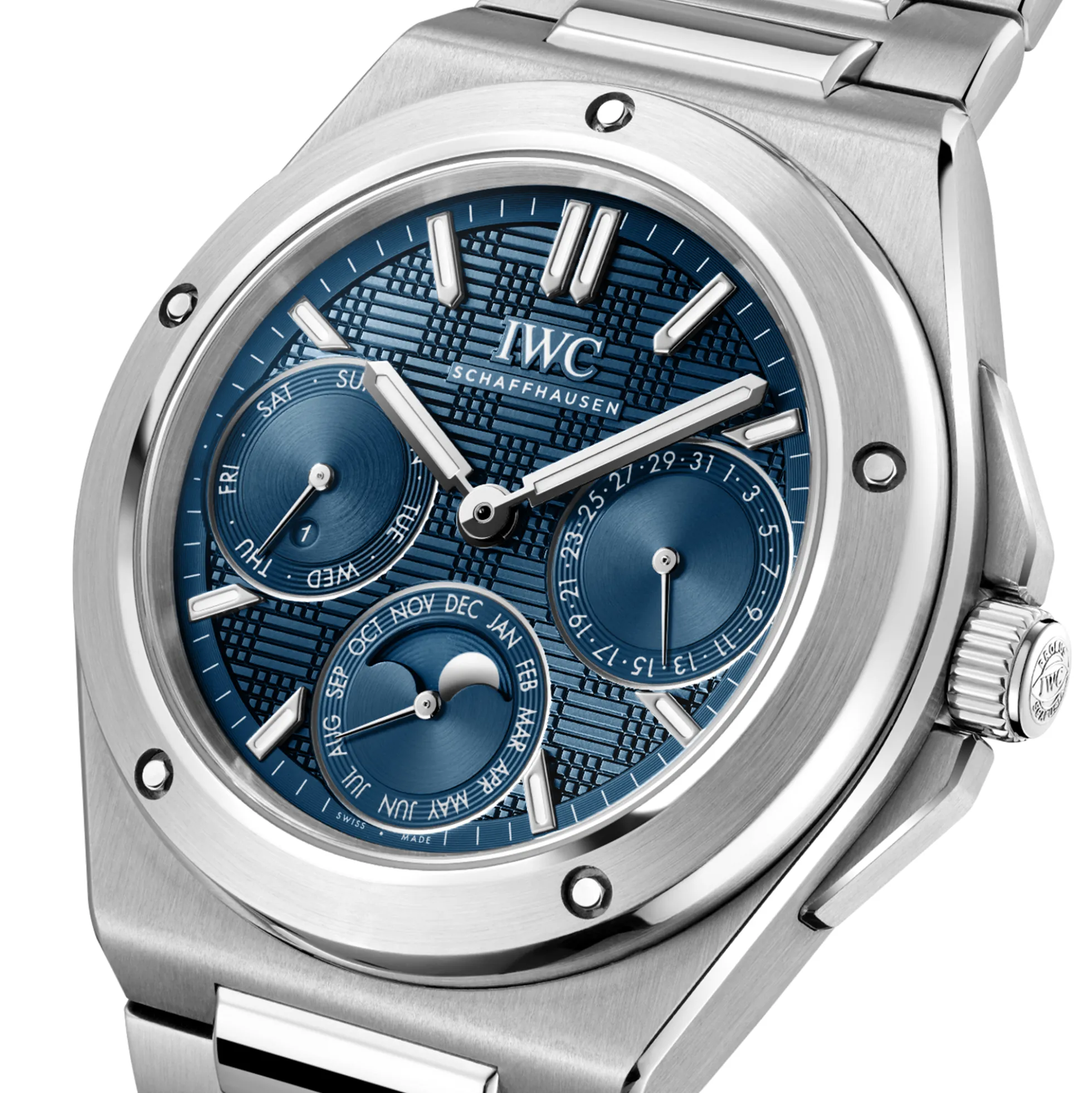 IWC Ingenieur Blue Dial Watch, 41.6mm