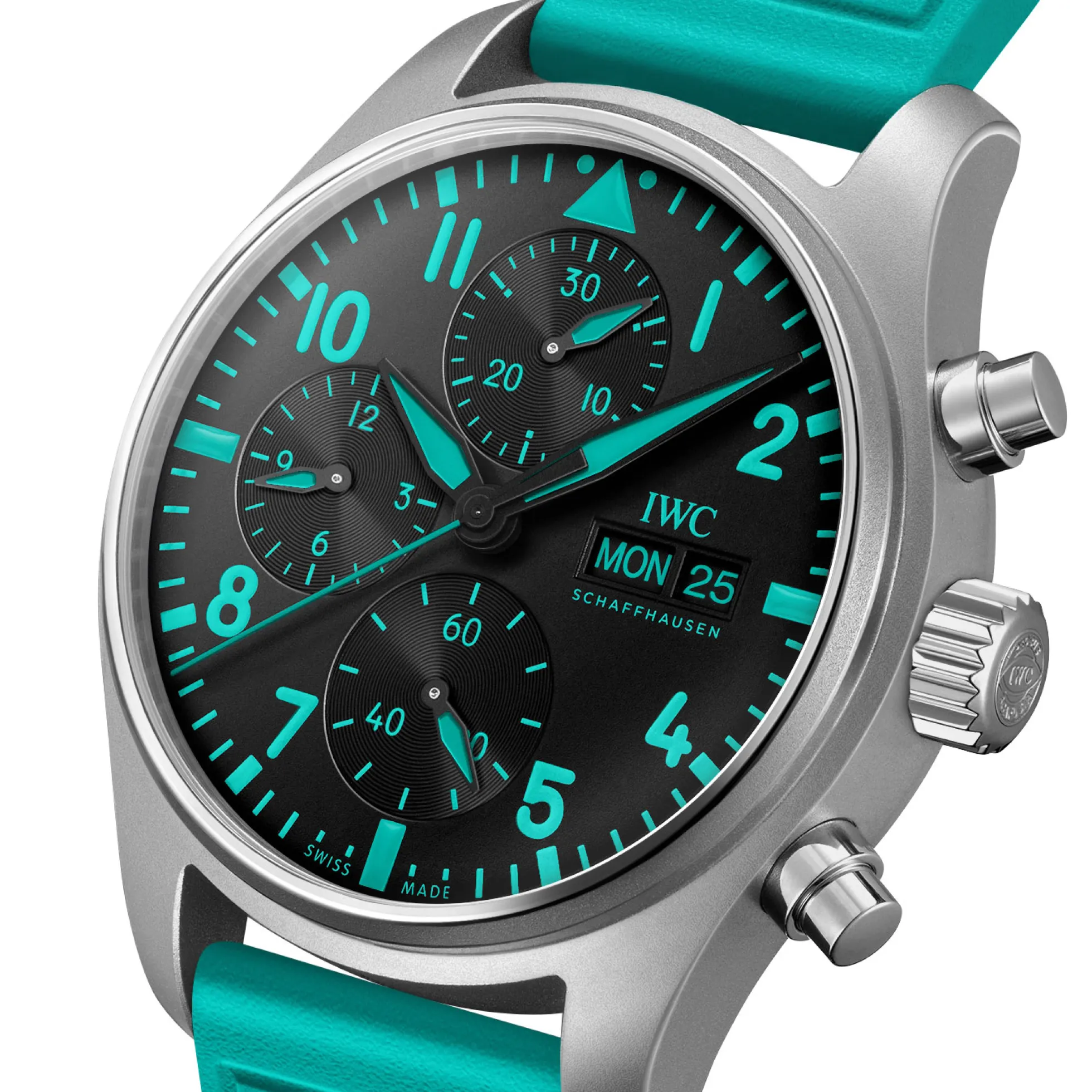 IWC Pilot’s Chronograph “Mercedes-AMG PETRONAS Formula One™ Team” Black Dial Watch, 41mm