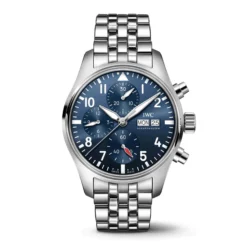 IWC Pilot's Watch 41 Blue Dial Steel Chronograph, 41mm