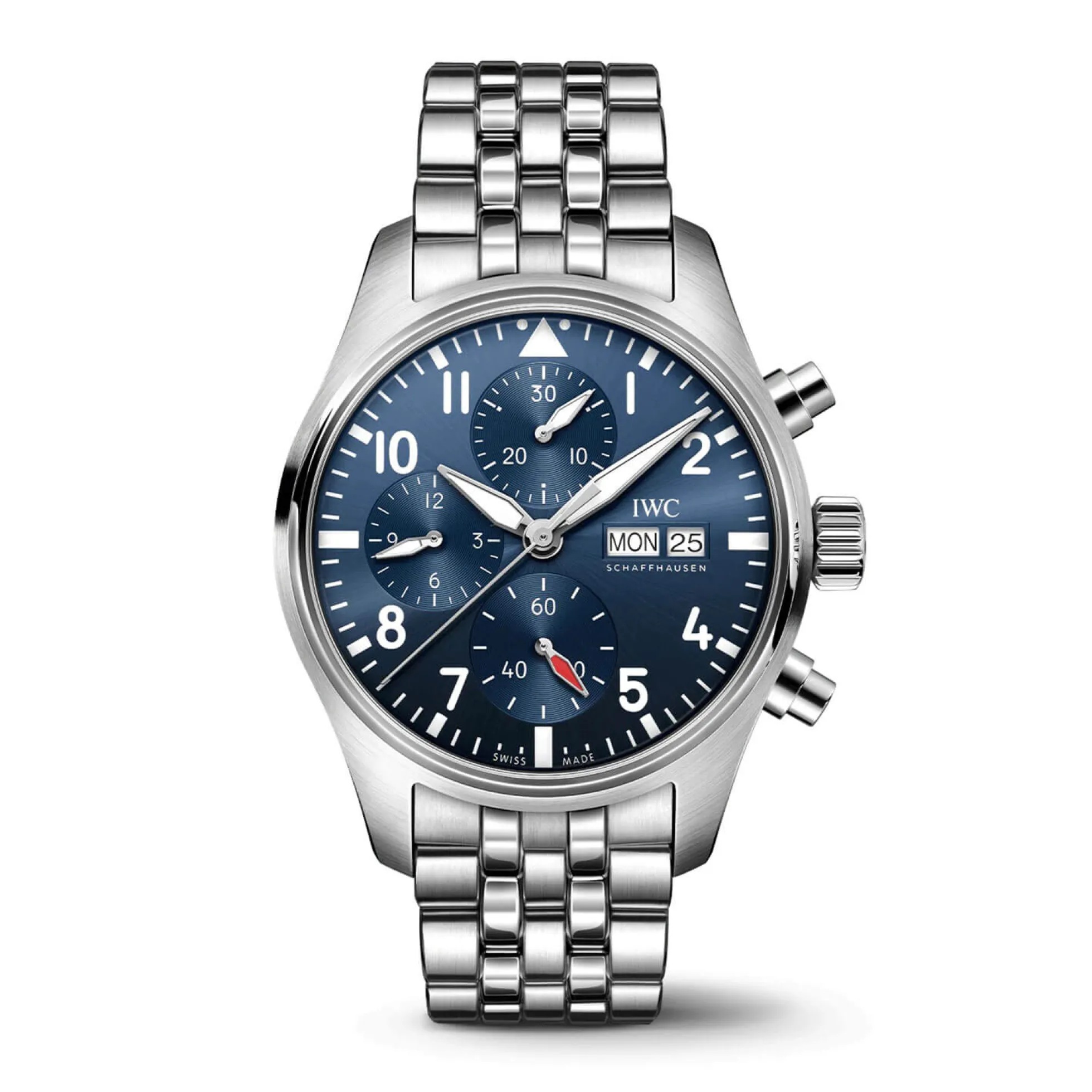 IWC Pilot's Watch 41 Blue Dial Steel Chronograph, 41mm