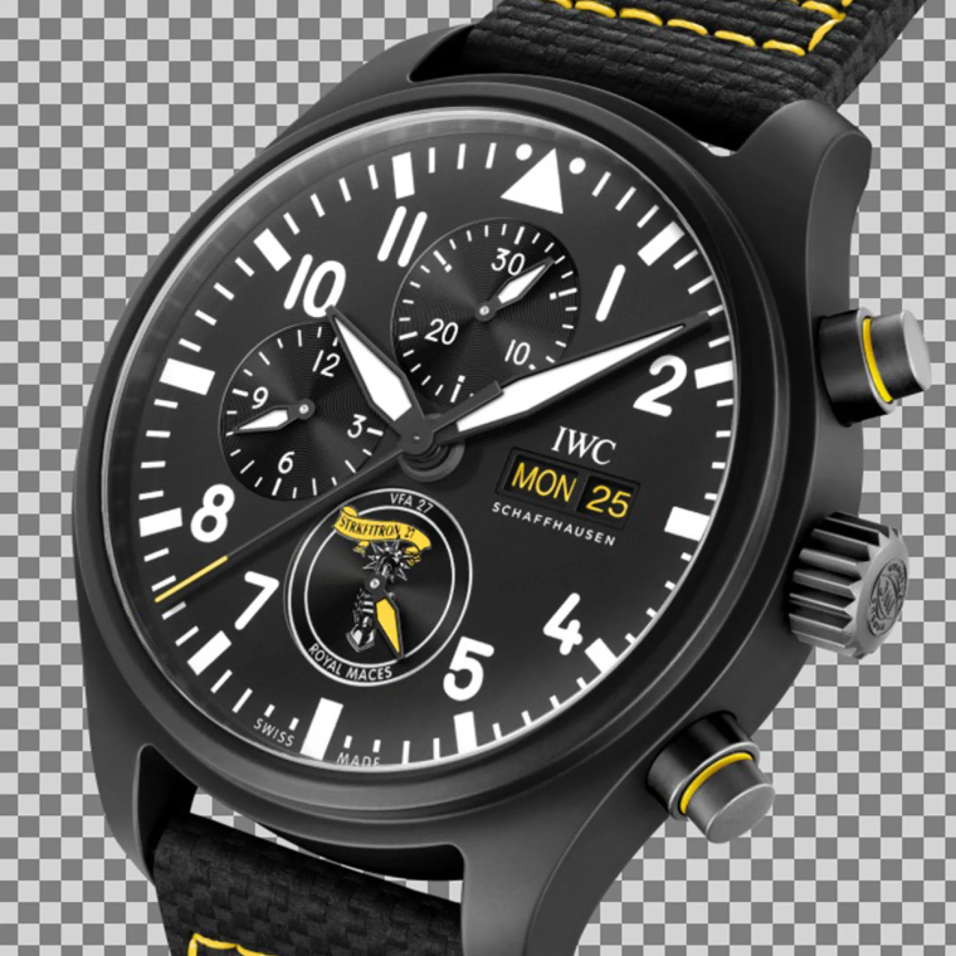 IWC Pilot’s Watch Chronograph Edition Royal Maces Black Dial Watch, 44.5mm