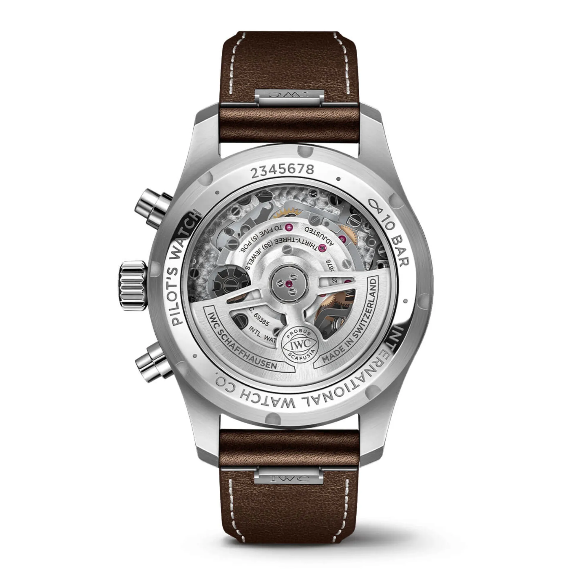 IWC Pilot's Watch 41 Green Dial Leather Chronograph, 41mm
