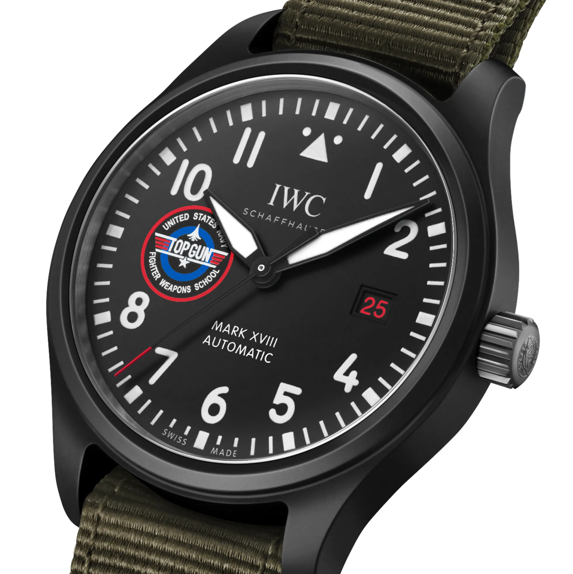IWC Pilot’s Watch Mark XVIII Top Gun Edition “SFTI” Black Dial Watch, 41mm