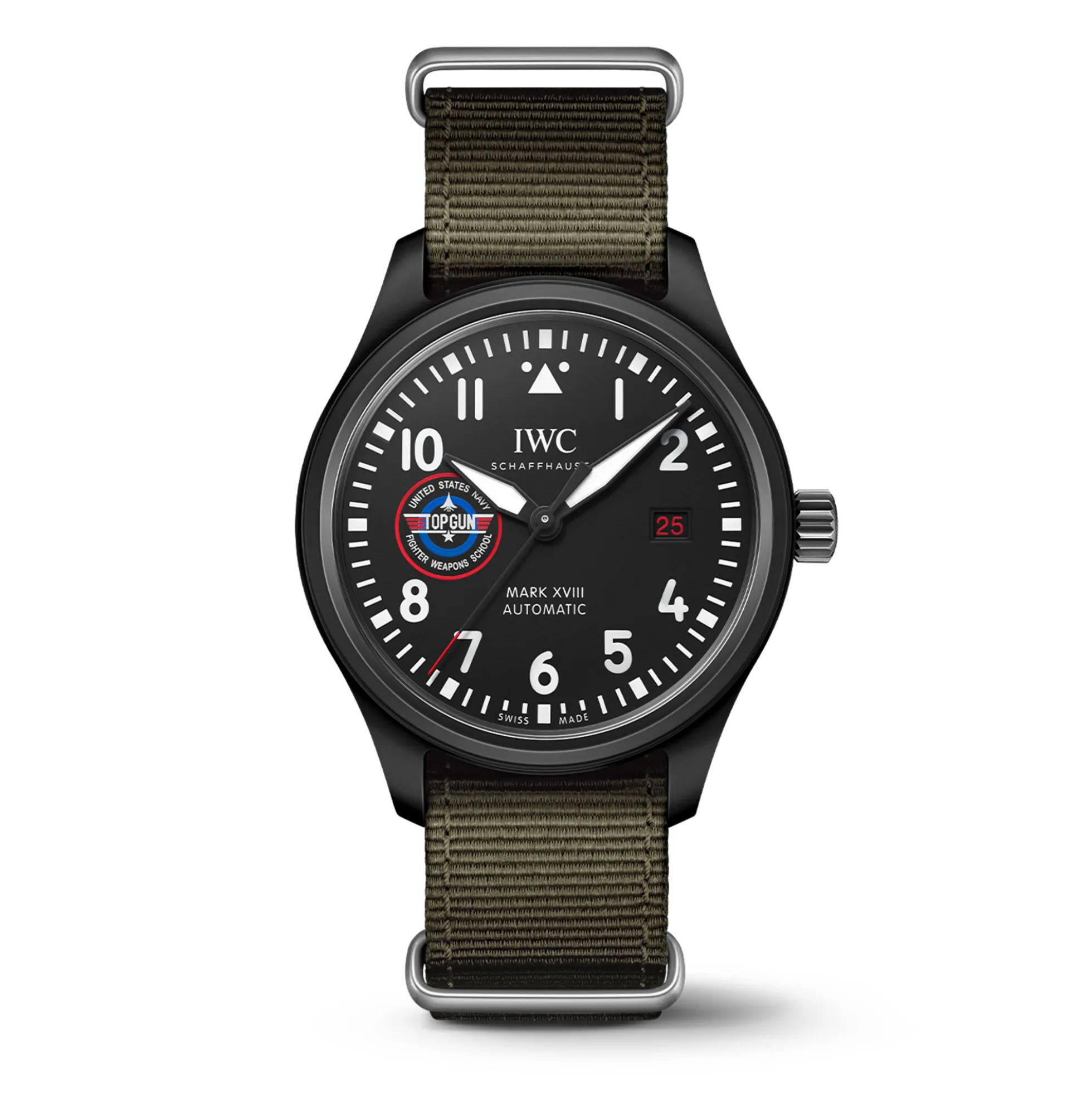 IWC Pilot’s Watch Mark XVIII Top Gun Edition “SFTI” Black Dial Watch, 41mm