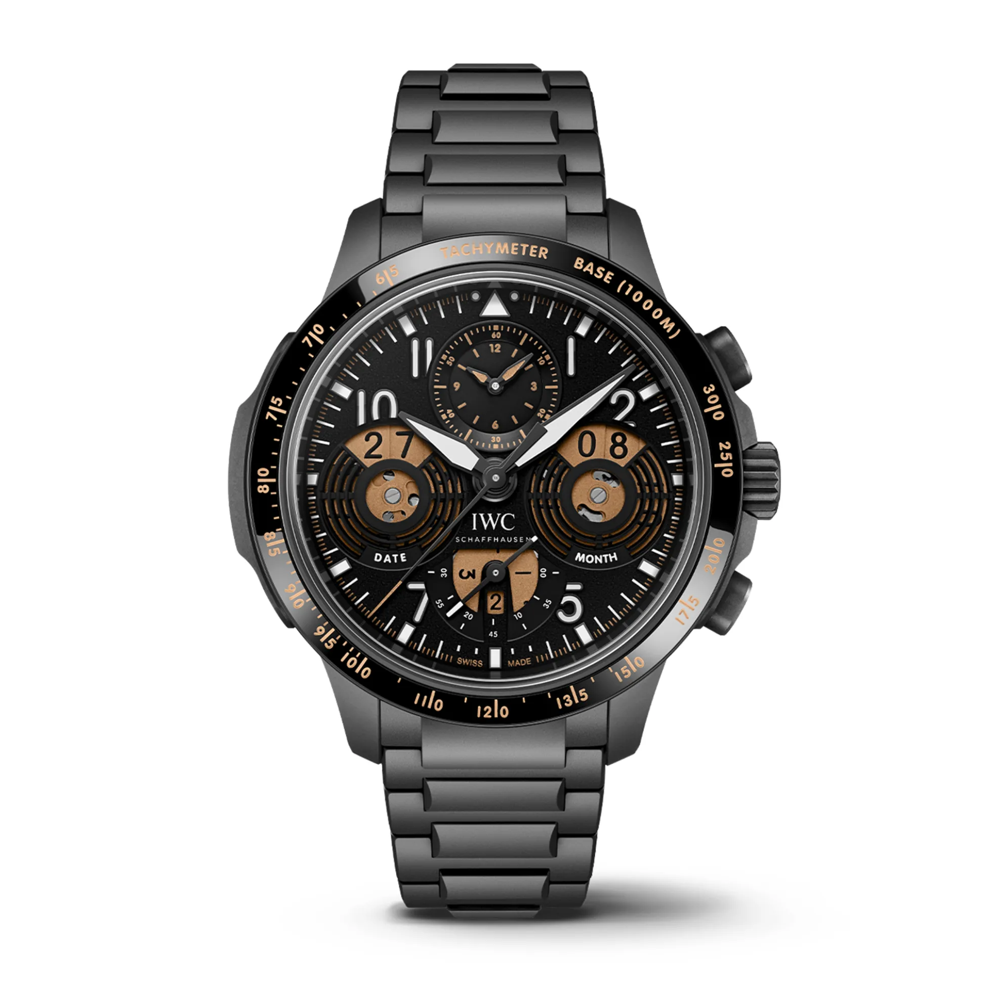 IWC Pilot’s Watch Performance Chronograph Perpetual Calendar Digital Date-Month Black Dial Watch, 43mm
