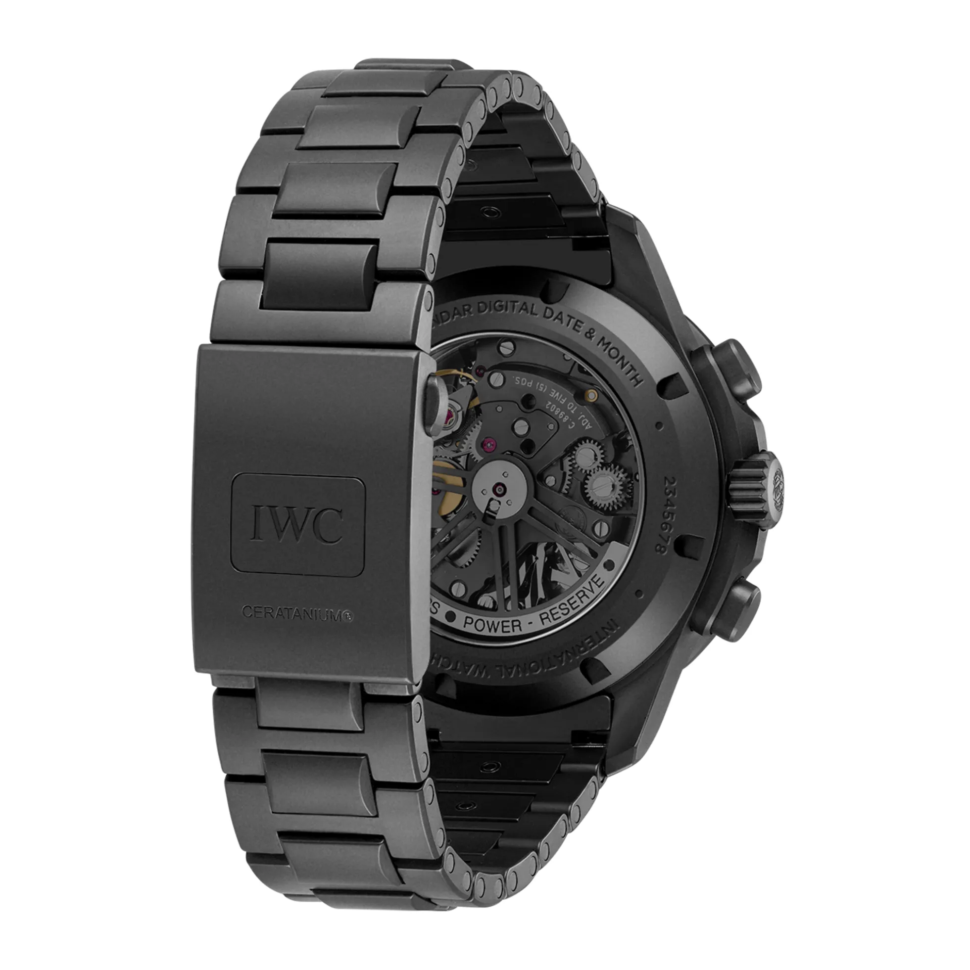 IWC Pilot’s Watch Performance Chronograph Perpetual Calendar Digital Date-Month Black Dial Watch, 43mm