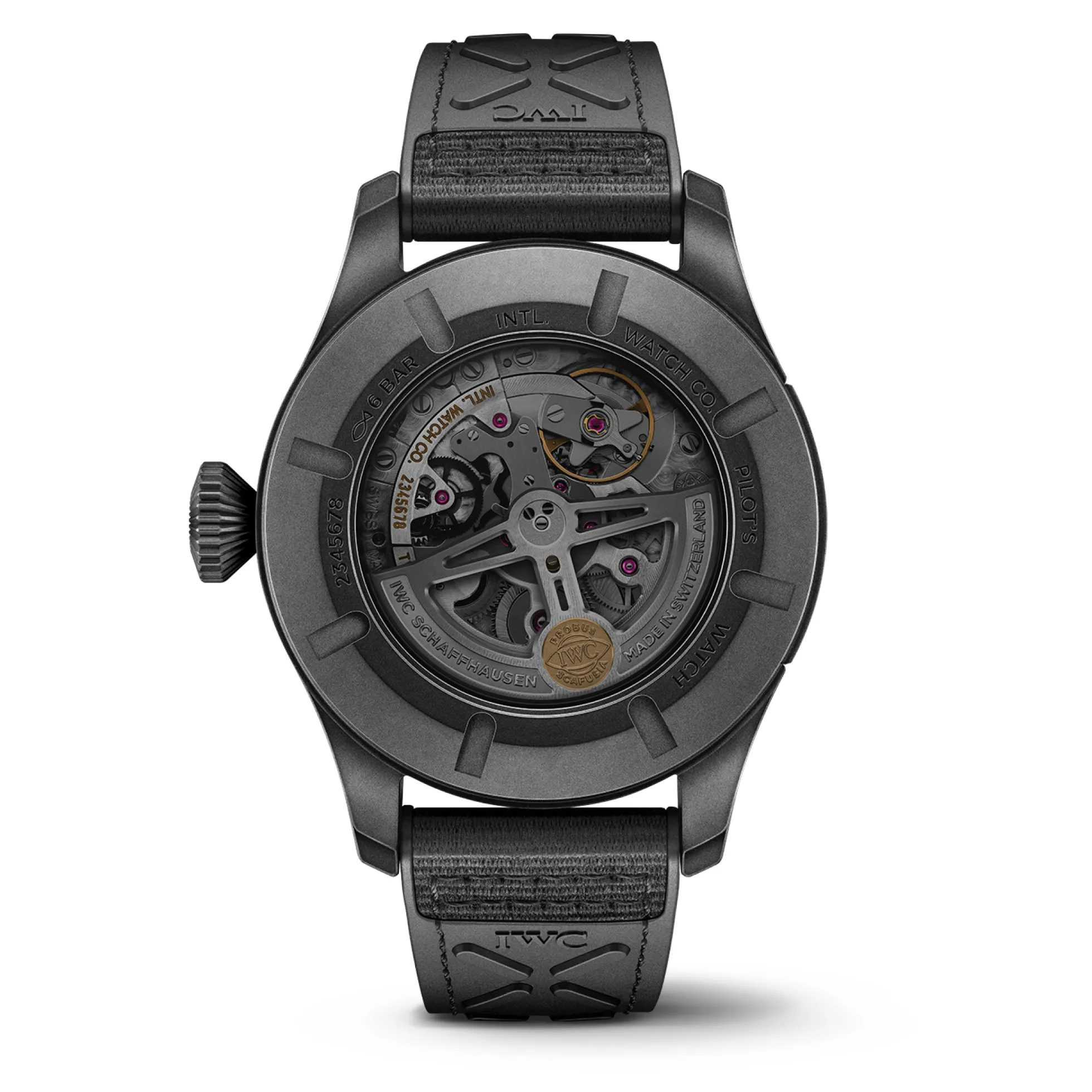 IWC Pilot's Watch Timezoner TOP GUN Ceratanium Black Dial Watch, 46mm