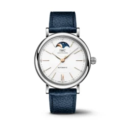 IWC Portofino Automatic Moon Phase 37 Silver Dial Watch, 37.1mm