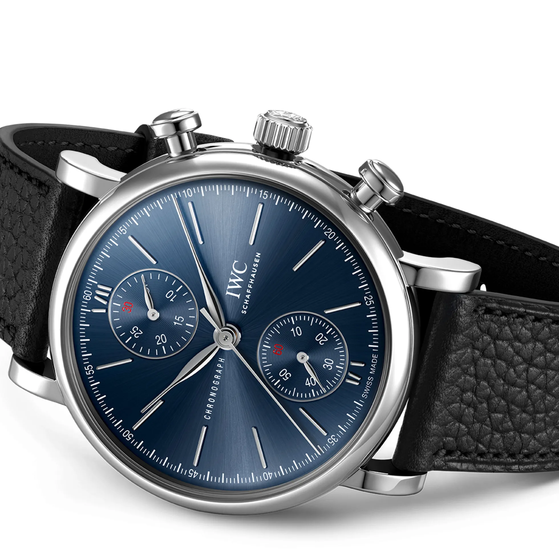 IWC Portofino Chronograph 39 Edition “Laureus Sport For Good” Blue Dial Watch, 39mm