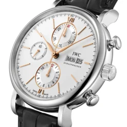 IWC Portofino Chronograph Silver Plated Dial Watch, 42mm