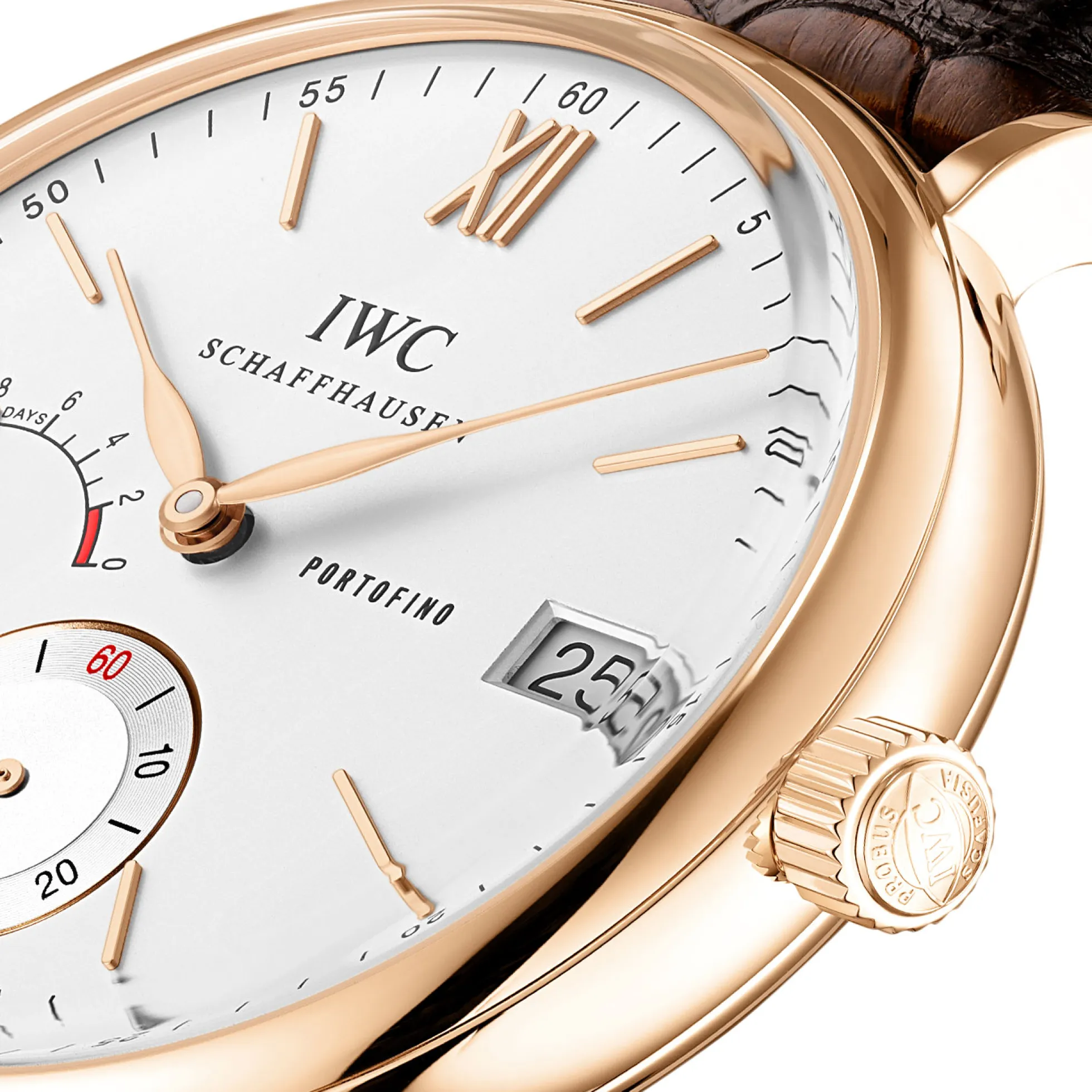 IWC Portofino Hand-Wound Eight Days White Dial Watch, 45mm