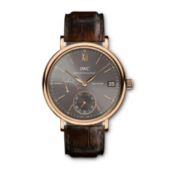 IWC Portofino Hand-Wound Eight Days Brown Dial Watch, 45mm