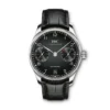 IWC Portugieser Automatic Black Dial Watch, 43.2mm
