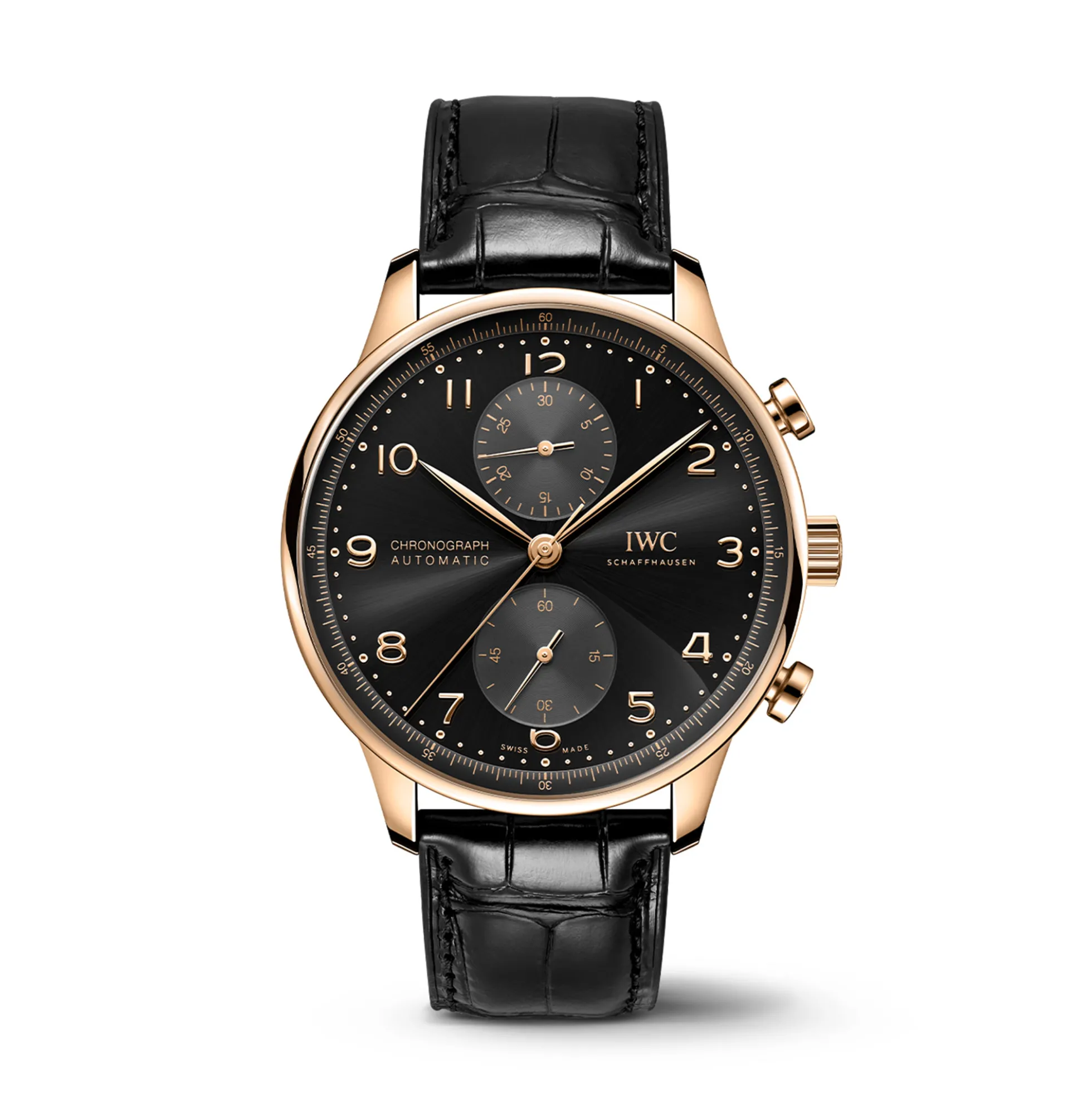 IWC Portugieser Chronograph Black Dial Watch, 41mm
