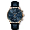 IWC Portugieser Chronograph Blue Dial Watch, 41mm