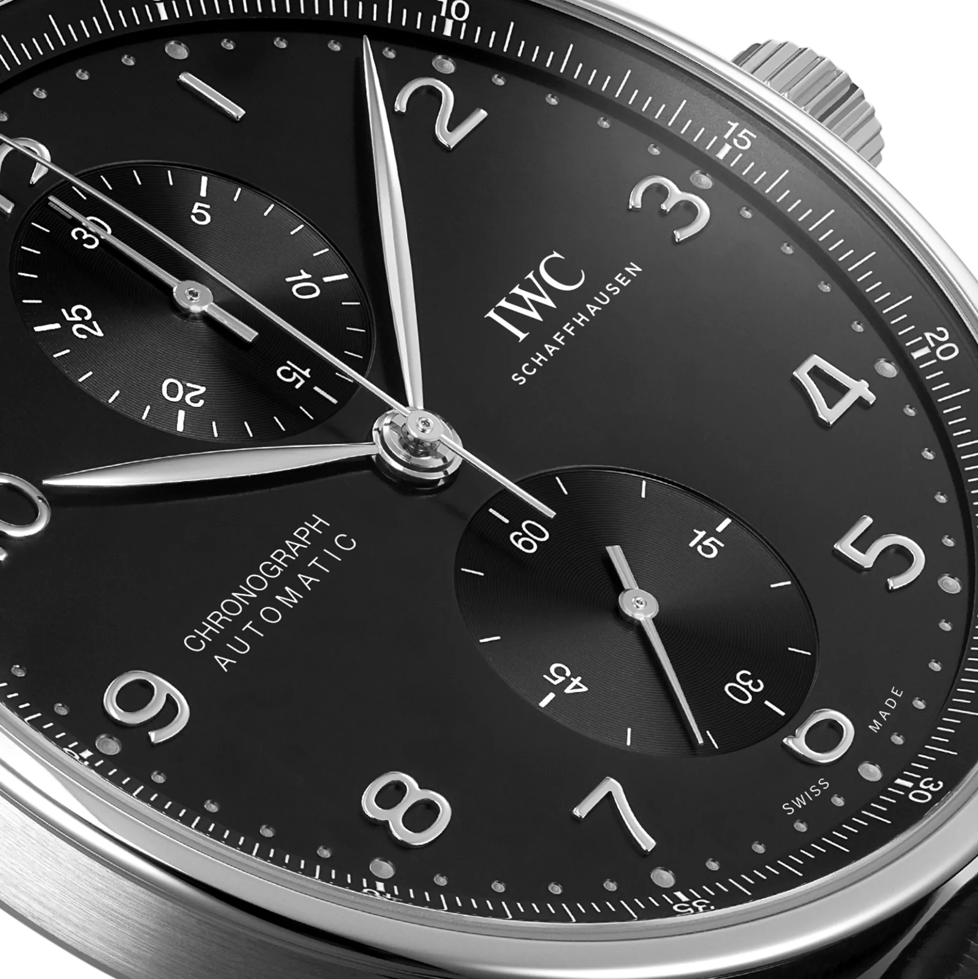 IWC Portugieser Chronograph Black Dial Watch, 41mm