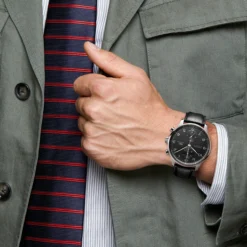IWC Portugieser Chronograph Black Dial Watch, 41mm