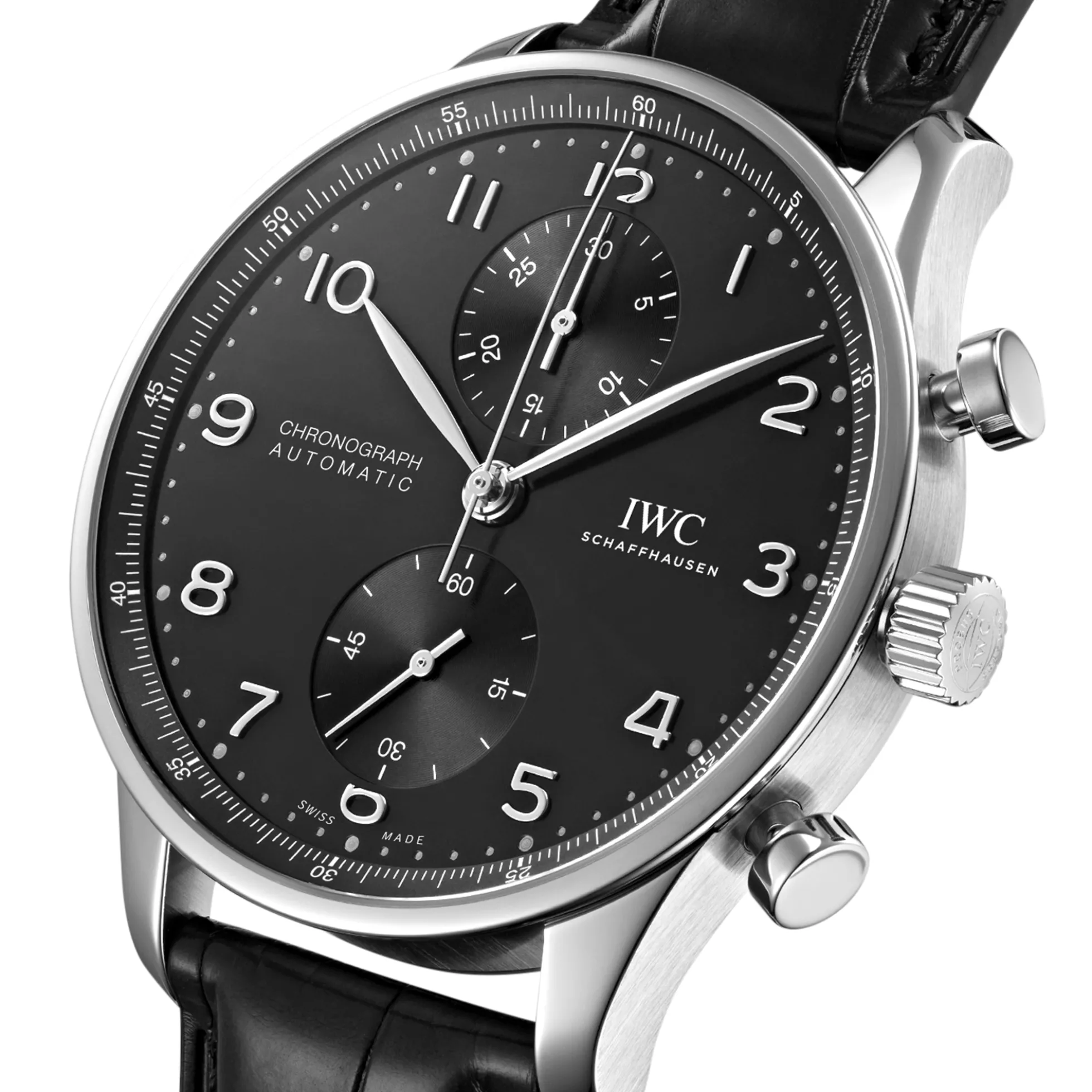 IWC Portugieser Chronograph Black Dial Watch, 41mm