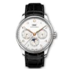 IWC Portugieser Perpetual Calendar 42 Silver Dial Watch, 42.4mm