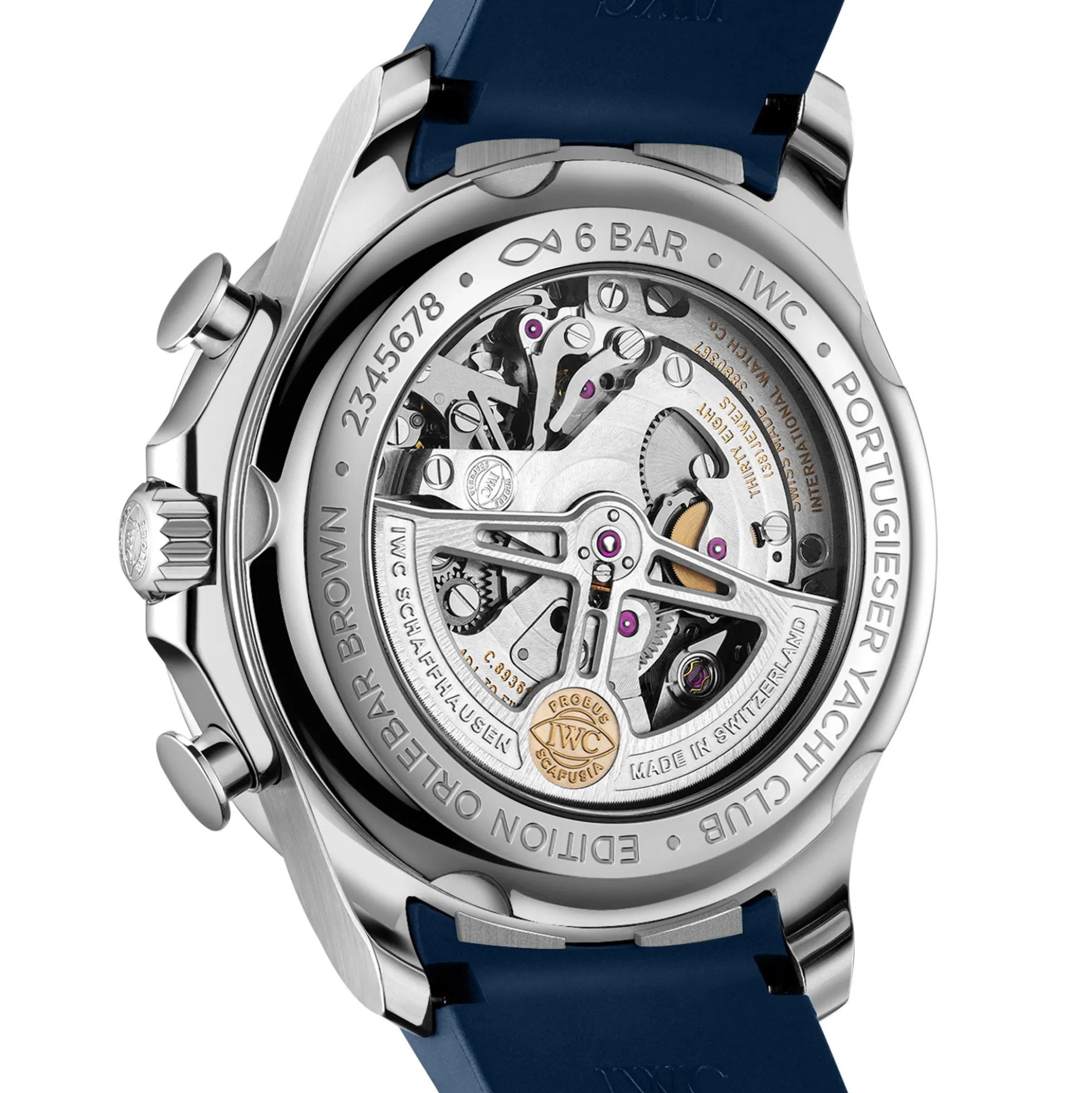 IWC Portugieser Yacht Club Chronograph Edition “Orlebar Brown” Blue Dial Watch, 44.6mm