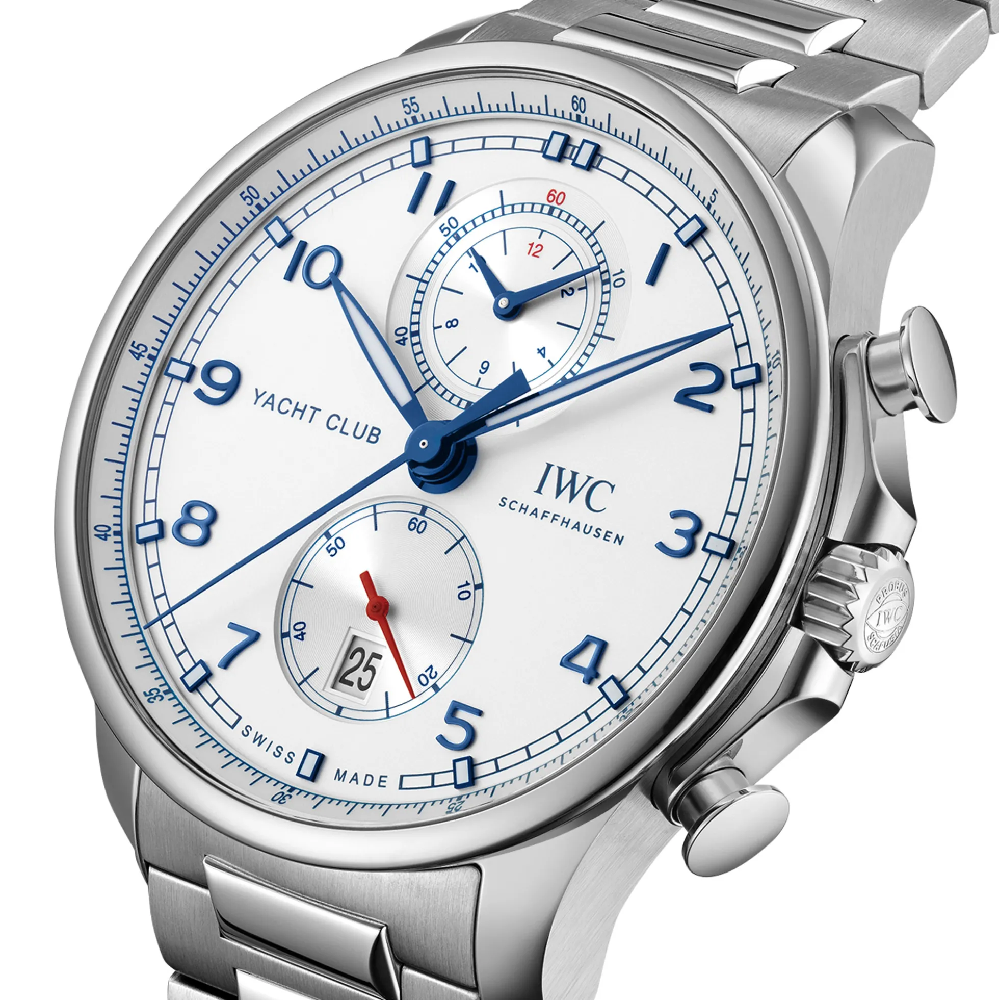 IWC Portugieser Yacht Club Chronograph Silver Dial Watch, 44.6mm