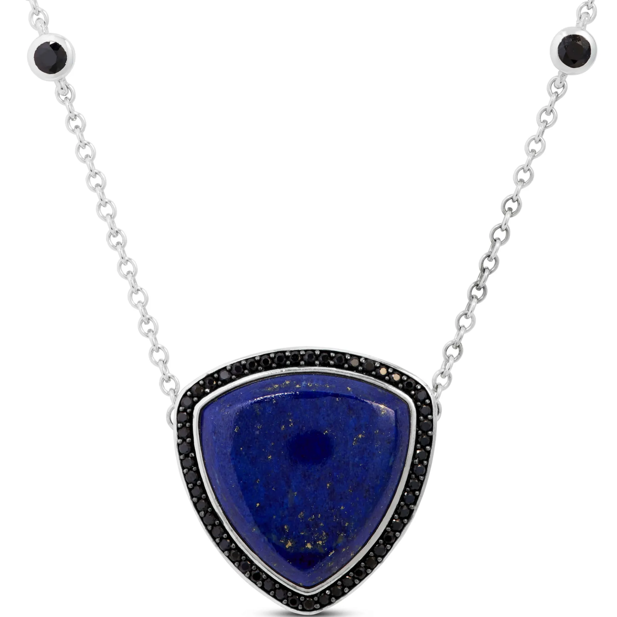 Lapis Lazuli & Black Sapphire Necklace