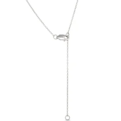 Marquise Diamond Cross Necklace, 2 Total Carat Weight, 14K White Gold