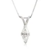 Marquise Diamond Pendant, ½ Carat Total Weight, 14K White Gold