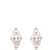 Marquise Diamond Studs, 1 Carat Total Weight, 14K Yellow Gold