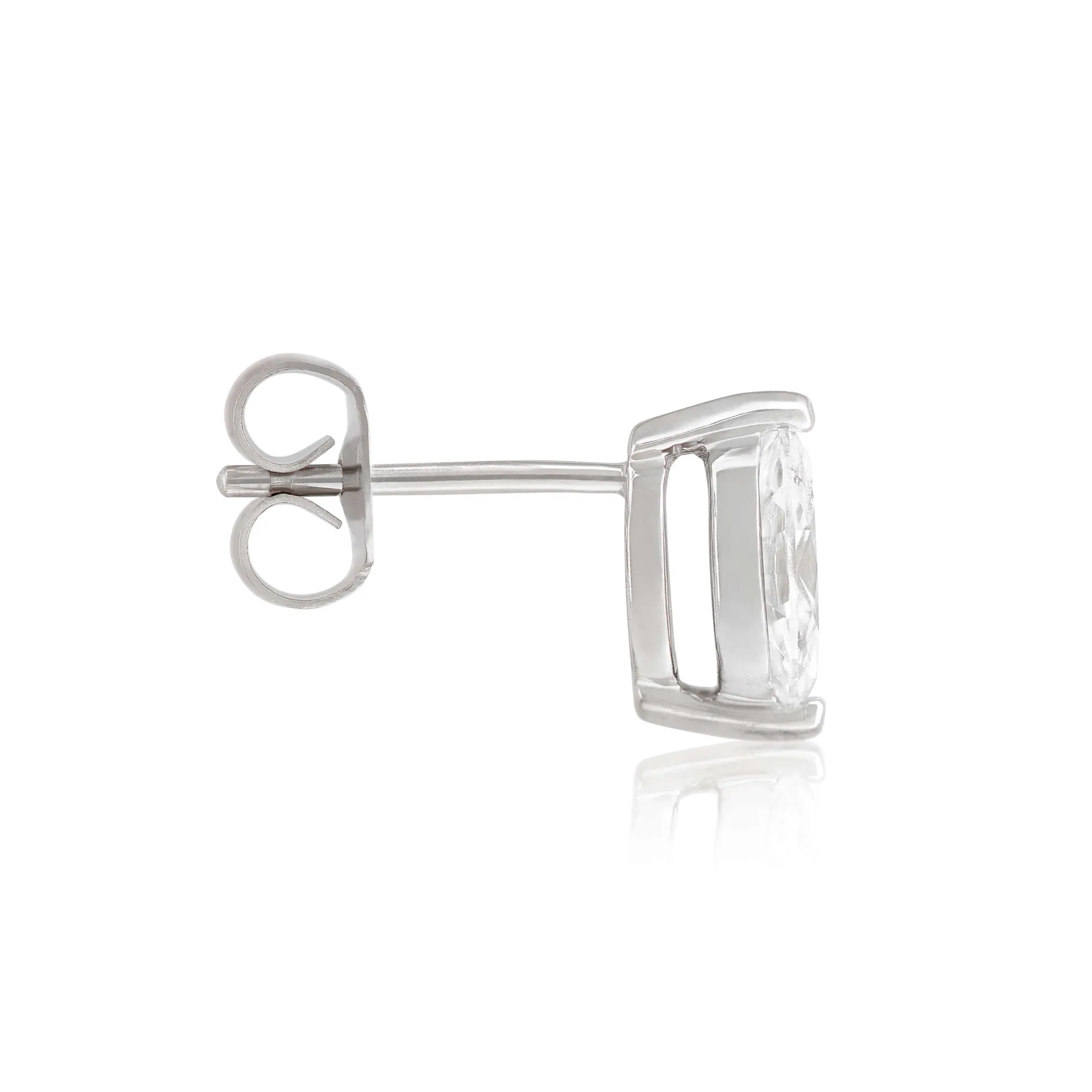 Marquise Diamond Studs, 3/4 Carat Total Weight, 14K White Gold
