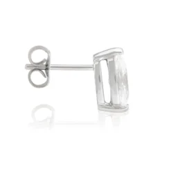 Marquise Diamond Studs, 1 Carat Total Weight, 14K White Gold