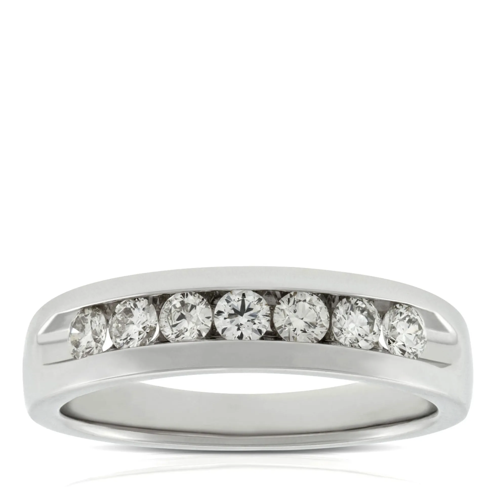 Men's Diamond Wedding Band 14K, 3/4 ctw.