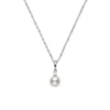 Mikimoto AA Akoya Cultured Pearl & Diamond Pendant 18K, 6mm
