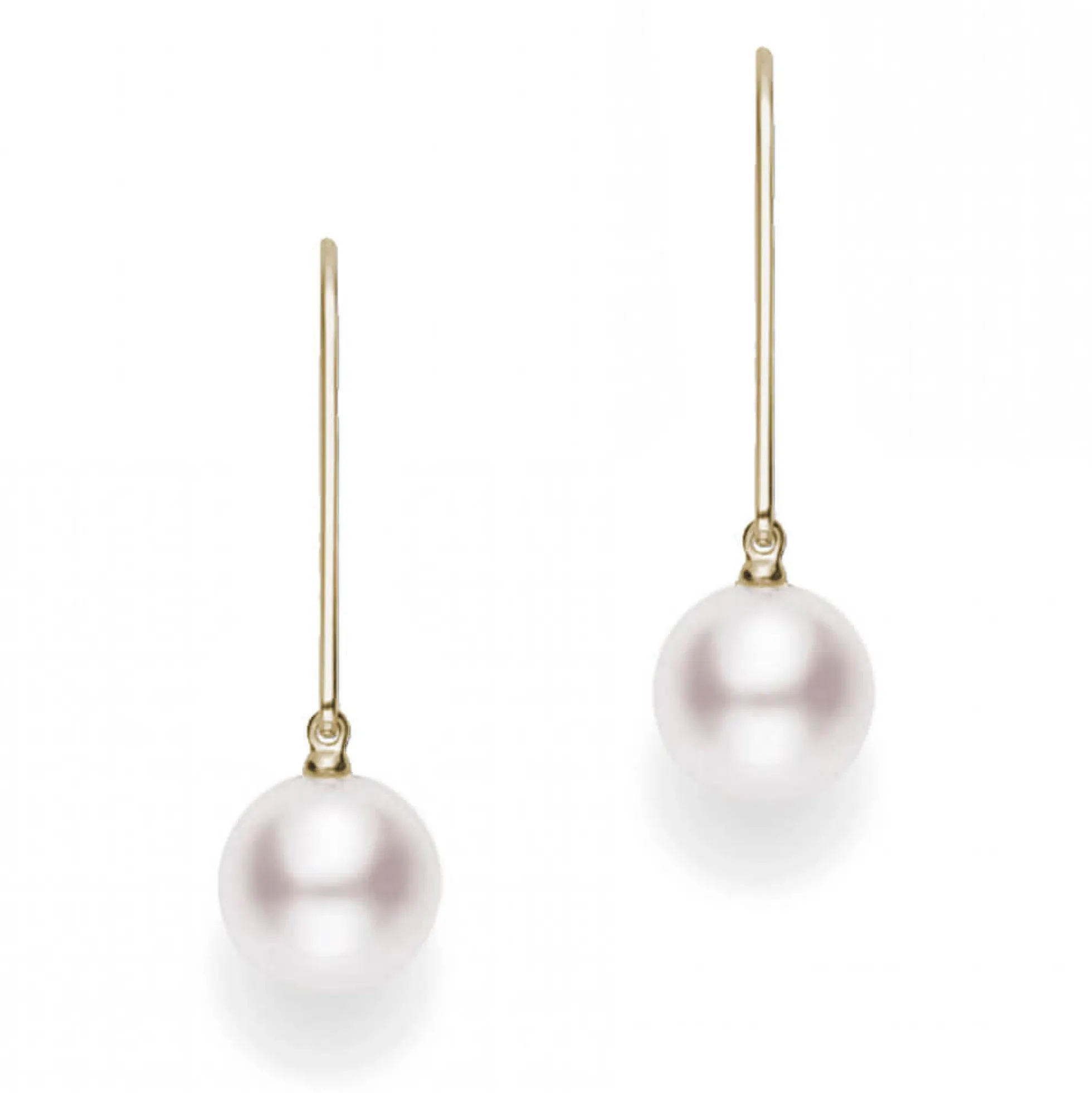 Mikimoto Akoya Cultured Drop Pearl Earrings, 7mm, 18K