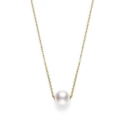 Mikimoto Akoya Cultured Pearl Necklace 8mm, A+, 18K