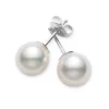 Mikimoto Akoya Cultured Pearl Earrings 8mm, AA, 18K