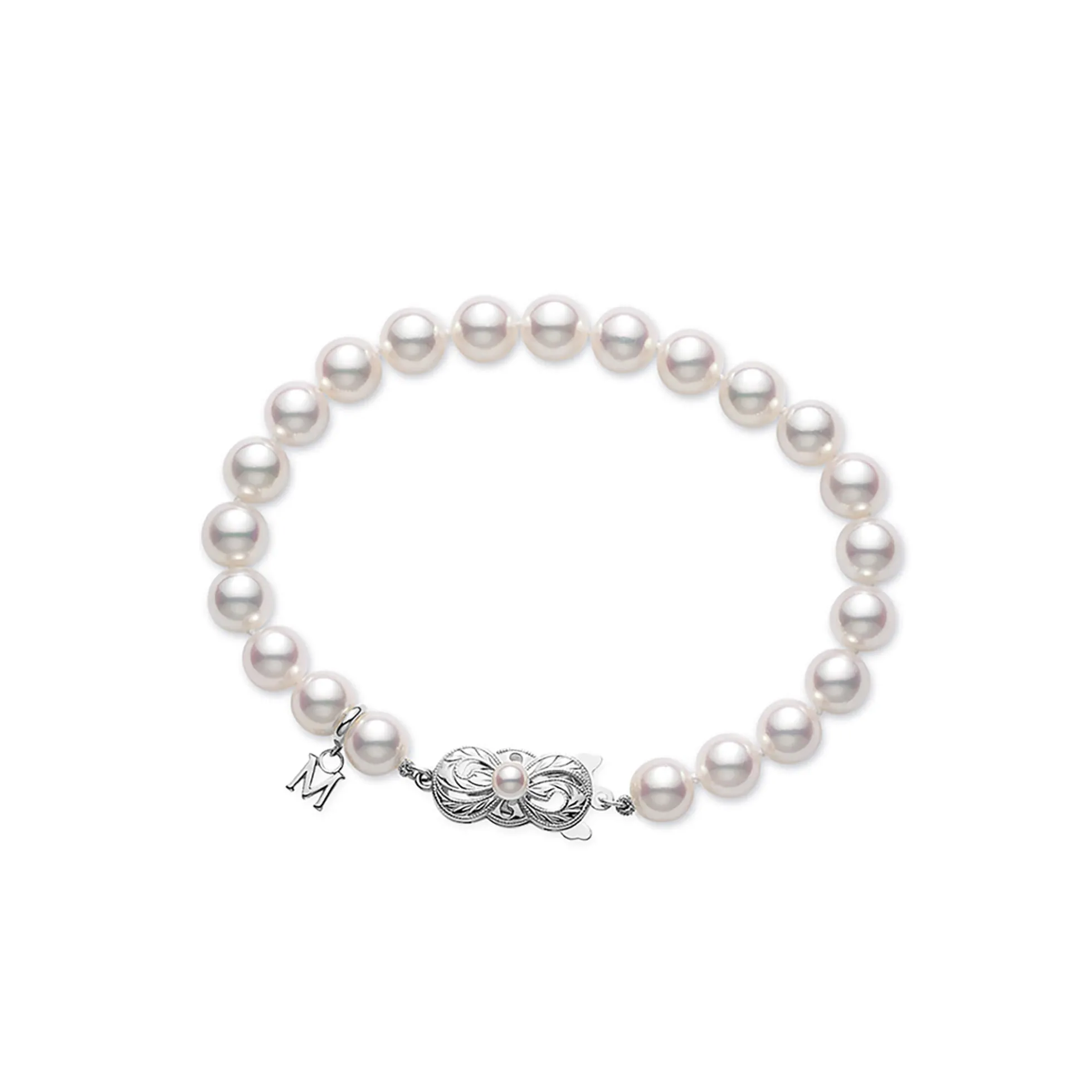 Mikimoto Akoya Cultured Pearl Bracelet, 18K White Gold