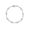 Mikimoto Akoya Cultured Pearl Station Bracelet, 18K White Gold