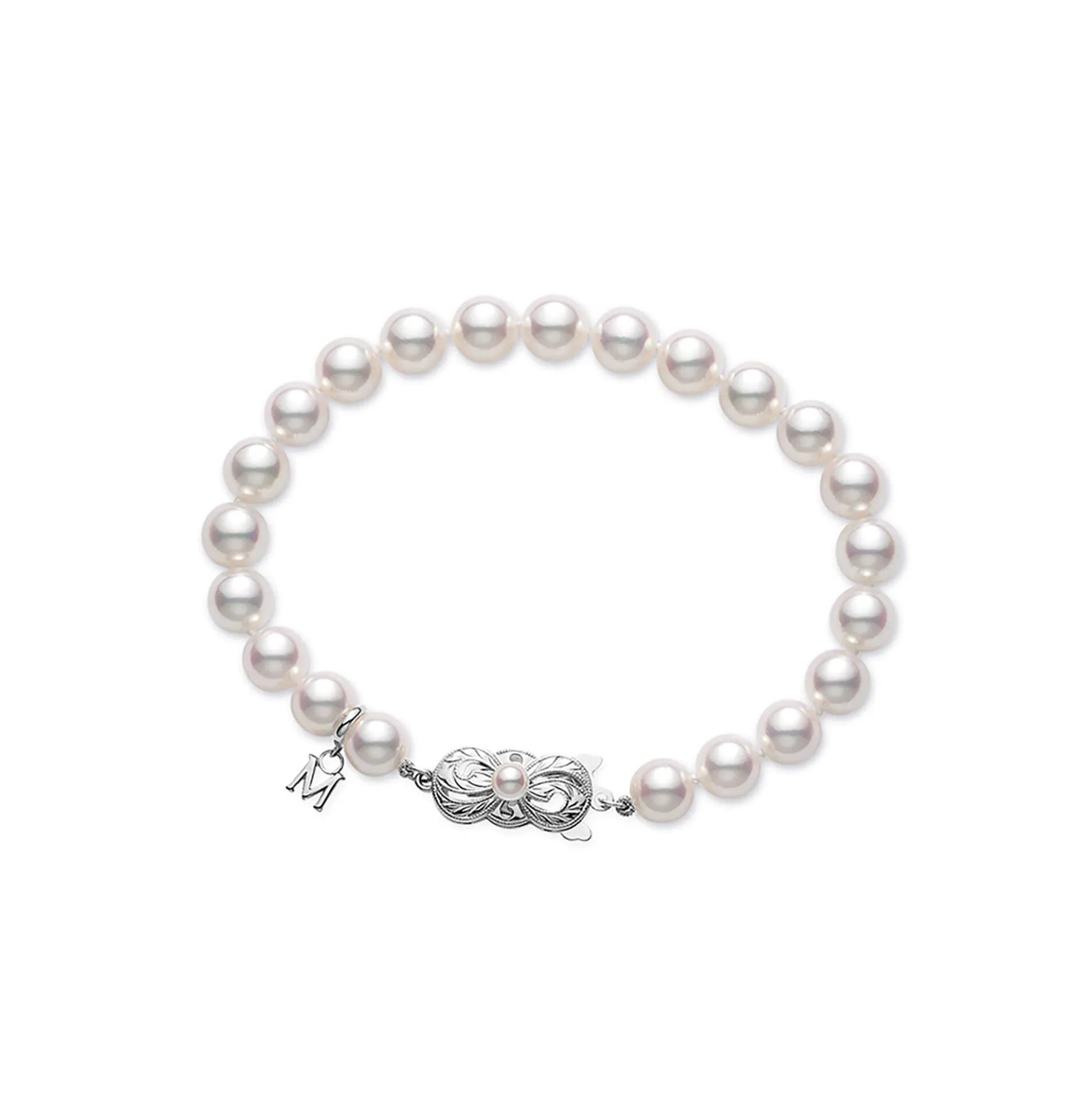 Mikimoto Akoya Cultured Pearl Bracelet, 18K White Gold
