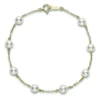 Mikimoto Akoya Cultured Pearl Station Bracelet 5mm, A+, 18K