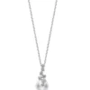Mikimoto Akoya Cultured Pearl Pendant in 18K White Gold with Diamond