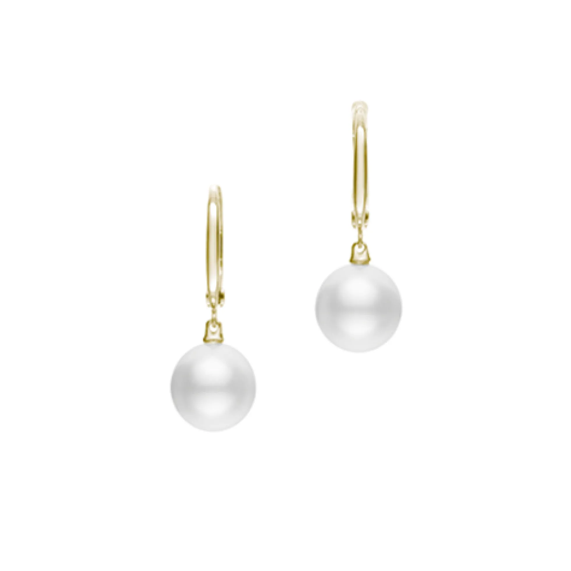 Mikimoto South Sea Cultured Pearl Earrings in 18K Yellow Gold