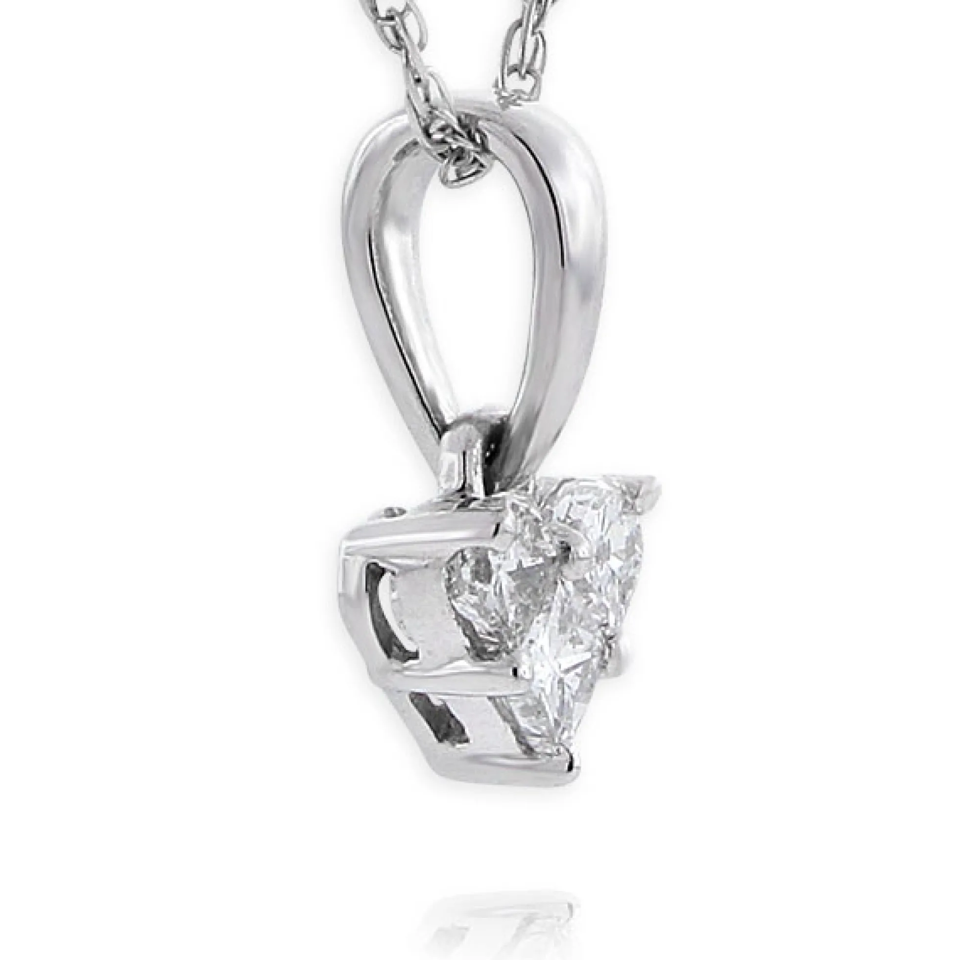 Mini Heart Diamond Pendant 14K