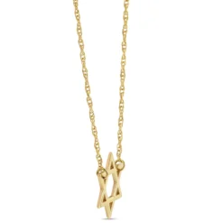 Mini Star of David Necklace, 14K Yellow Gold