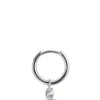 12MM Classic Hoop Earrings with Round Diamonds, 0.07 Total Weight, 14k Yellow Gold