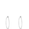 30MM Hinged Hoop Earrings, 14K White Gold