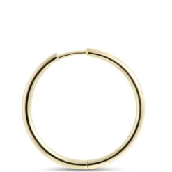 25MM Hinged Hoop Earrings, 14K Yellow Gold