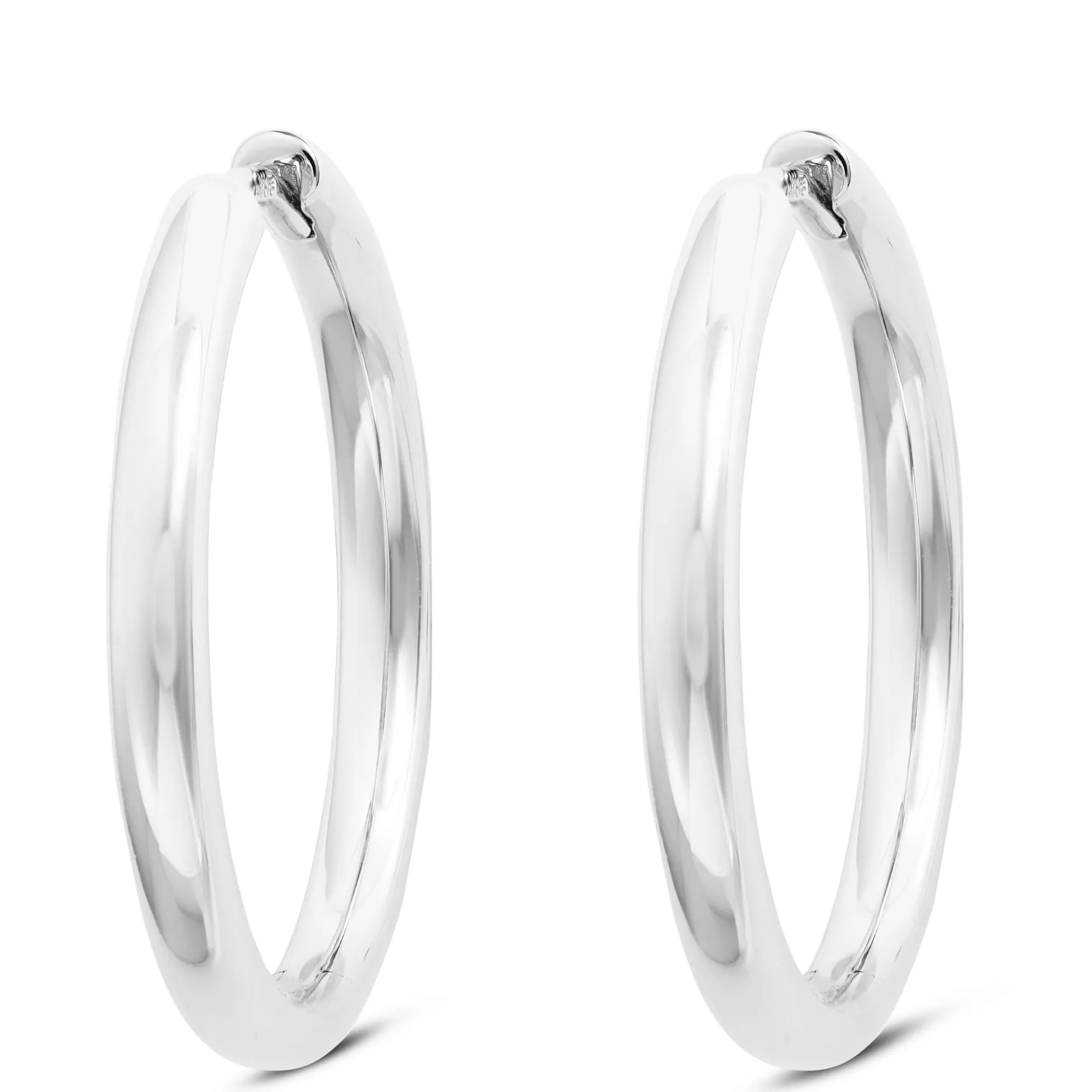 25MM Hoop Earrings in Sterling Silver