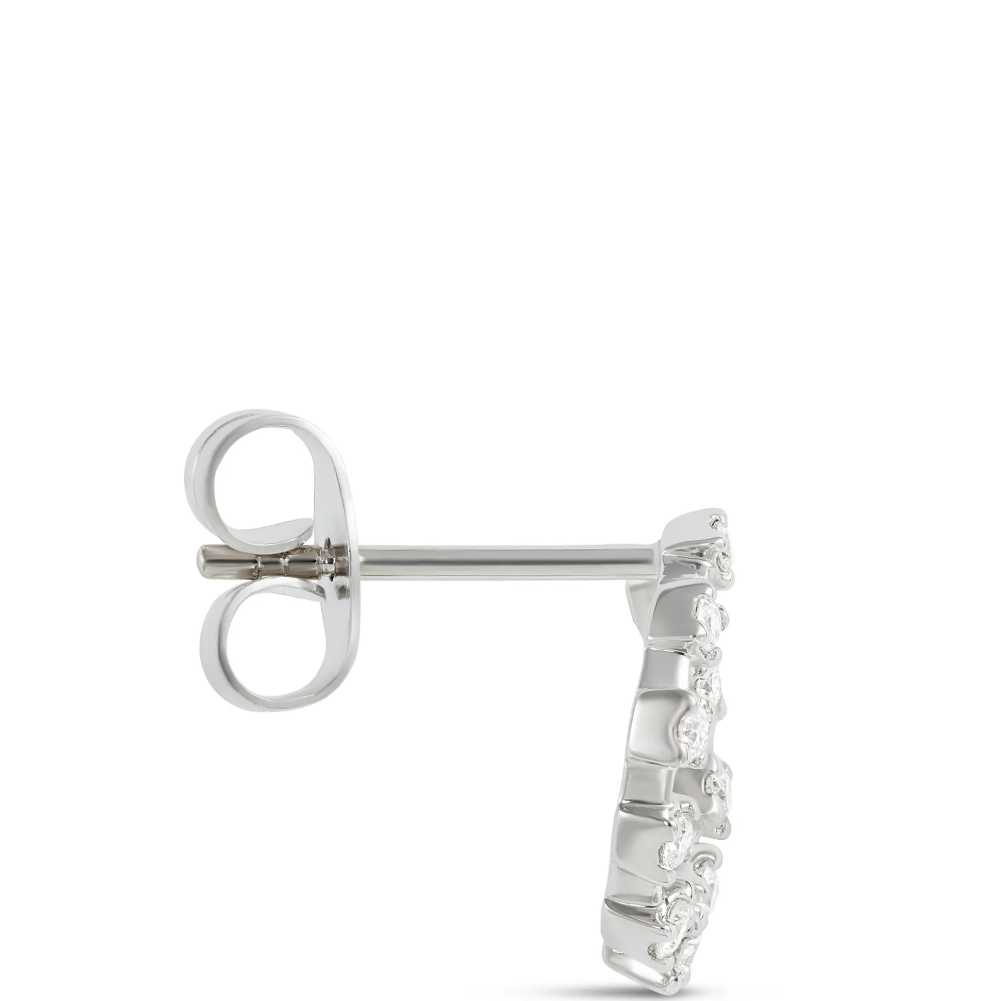 11MM Round Diamond Front to Back Earrings